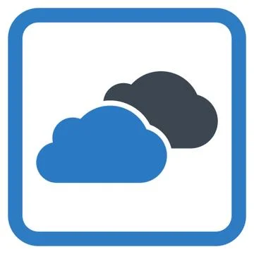 Clouds Flat Vector Icon Stockillustratie