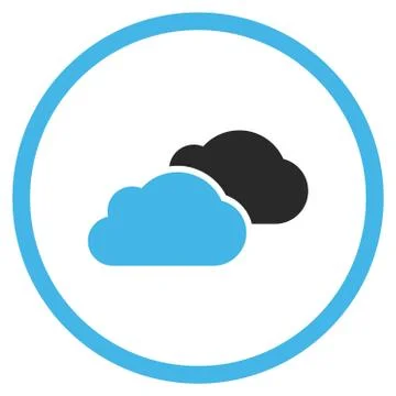 Clouds Flat Vector Icon Stock Illustration