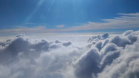 CLOUDS IN FLIGHT Stock Footage 200186308