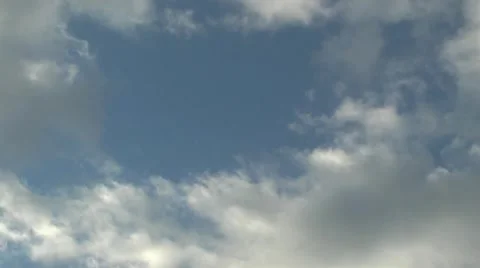 Clouds float across the sky Stock Footage 1087437