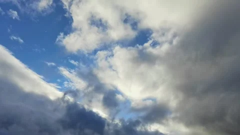 Clouds float across the sky Stock Footage 145852521