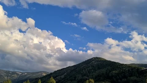 Clouds float across the sky Stock Footage 201801342