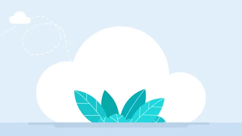 Clouds float across the sky. Grass move from gusts of wind. Paper airplane flies Stock Footage 256289592