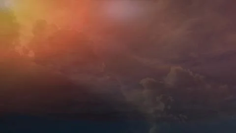 Clouds float across the sky Stock Photos