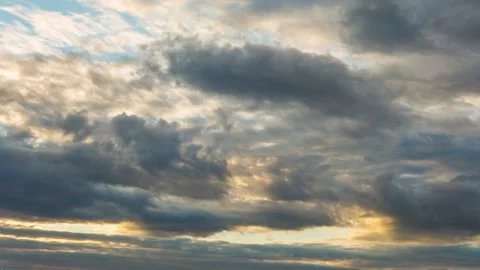 Clouds float across the sky at sunset, beautiful sunset, time lapse 스톡 동영상 160365830