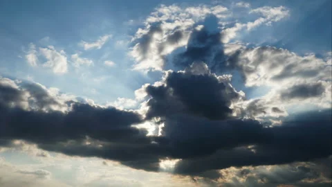 Clouds float across the sky. Timelapse Stock Footage 108794521