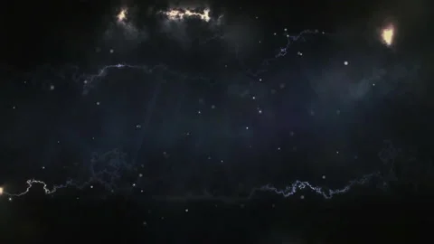 Clouds float on the background of the moon and the night sky Stock Footage 202043823