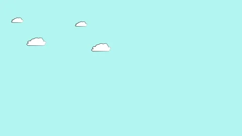 Clouds Float Gently Across the Bright Sky, Creating Changing Shapes Stock Footage 327307567