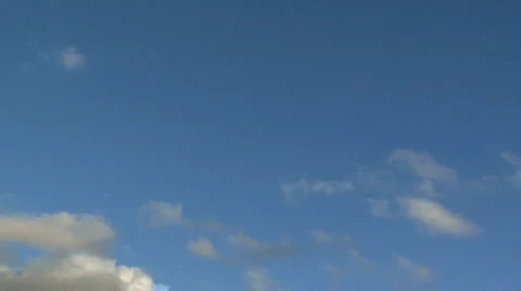 Clouds float slowly by (1 of 4) Video stock 624372