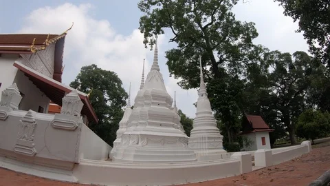 Clouds is floating above the temple Stock Footage 117156391