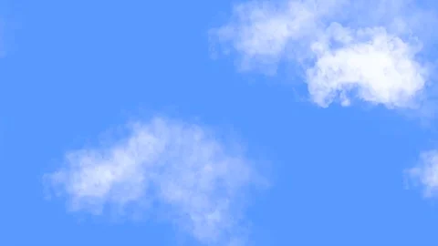 Clouds floating across the blue sky. animation Stock Footage 246423569