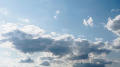 Clouds floating in the blue sky Stock Footage 114576838