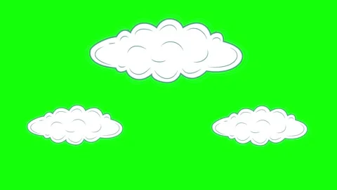 Clouds Floating on Chroma Key for Compositing Stock Footage 341328612
