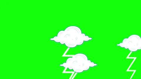 Clouds Floating on Chroma Key for Compositing Stock Footage 341337136