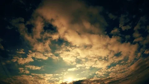 Clouds floating on the horizon Stock Footage 91914302