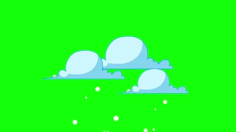 Clouds Floating Motion Graphic Overlay Video stock 341586919