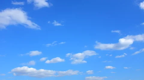 Clouds Floating Over the Field Stock Footage 49951817