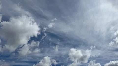 Clouds floating in the sky time-lapse Stock Footage 345176156