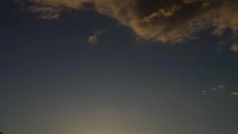 Clouds floating on sunset Stock Footage 285174987
