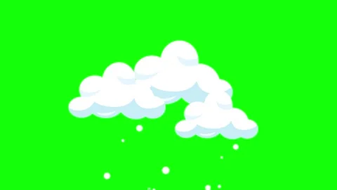 Clouds Floating Transparent Background Animation Video stock 341586766