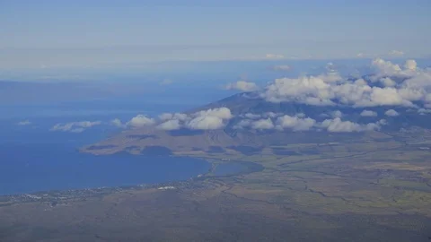 Clouds flow over Maui time lapse Stock Footage 83892891