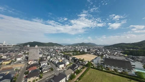 Clouds flowing in the city sky Stock Footage 220428371