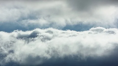 Clouds flowing like a river Stock Footage 83730546