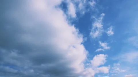 Clouds fly across the blue sky Stock Footage 923268