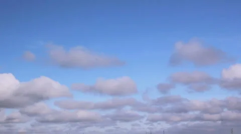 Clouds fly across the blue sky Stock Footage 923508