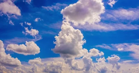 Clouds fly across the sky. time laps Stock Footage
