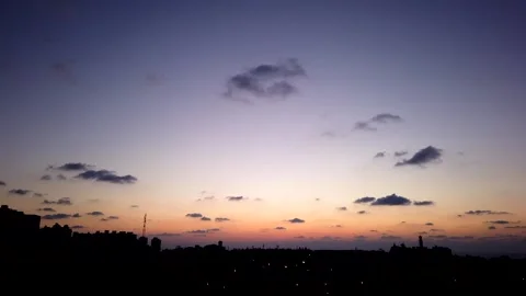 Clouds fly across the sky. timelapse Stock Footage 141471271
