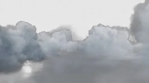 Clouds Fly with Alpha Channel Stock Footage 281167464