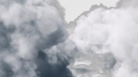 Clouds Fly with Alpha Stock Footage 261960579