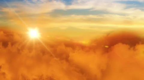Clouds fly morning Stock-Footage 32492680