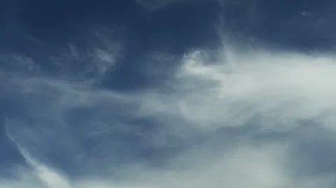 Clouds Fly By Overhead (4K) Stock Footage 19704258