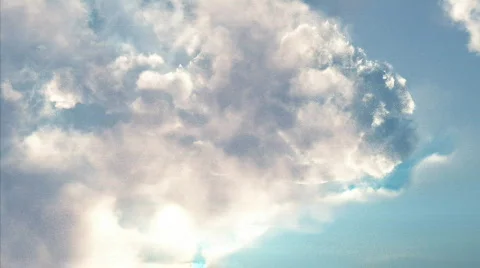 Clouds fly troug Stock Footage 435563