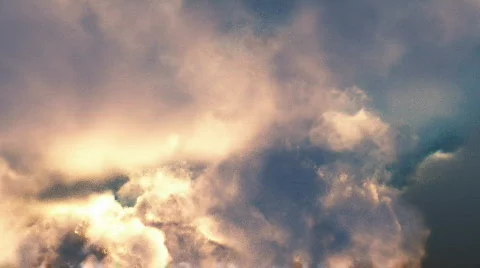 Clouds fly troug Stock Footage 445214