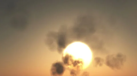 Clouds Fly Troug Stock Footage 34696885