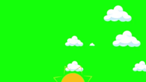 Clouds Flying on Chroma Key for Compositing Stock Footage 341328929