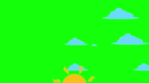 Clouds Flying - Chroma Key Green Screen Footage Video stock 341586658