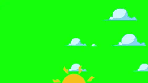 Clouds Flying Isolated Green Screen Stock Video Stock Footage 341586966