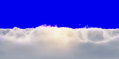 Clouds Flythough Straight Forward  Afternoon 360 Monoscopic Blue Chroma 스톡 동영상 89567086