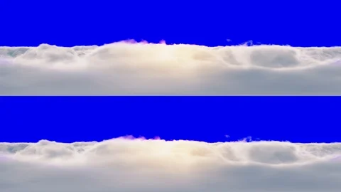 Clouds Flythough Straight Forward  Afternoon 360 Stereoscopic Blue Chroma 스톡 동영상 89580507