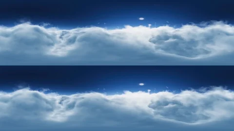 Clouds Flythough Straight Forward Day 360 Stereo OverUnder 스톡 동영상 89422838
