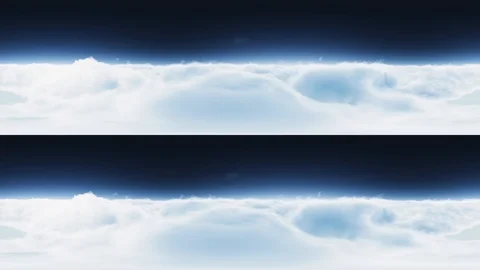 Clouds Flythough Straight Forward Day 360 Stereo OverUnder 스톡 동영상 89441887