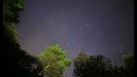 CLOUDS ON THE FOREST Stock Footage 288135765