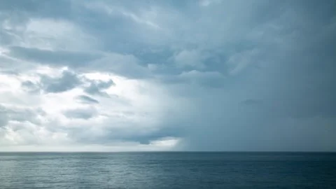 Clouds Forming Over the Ocean – Timelapse Stock Footage 305422816