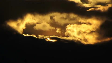 Clouds gap shining Stock Footage 86421974