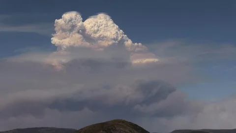 Clouds generated by a bushfire. Stock Footage 122656076