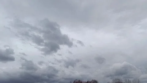 Clouds gray rainy sky Video stock 292917565